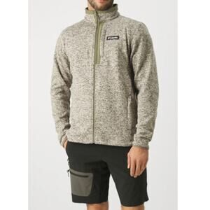 Columbia Men's Dark Stone Heat Sweater Weather Full Zip Cardigan Size M